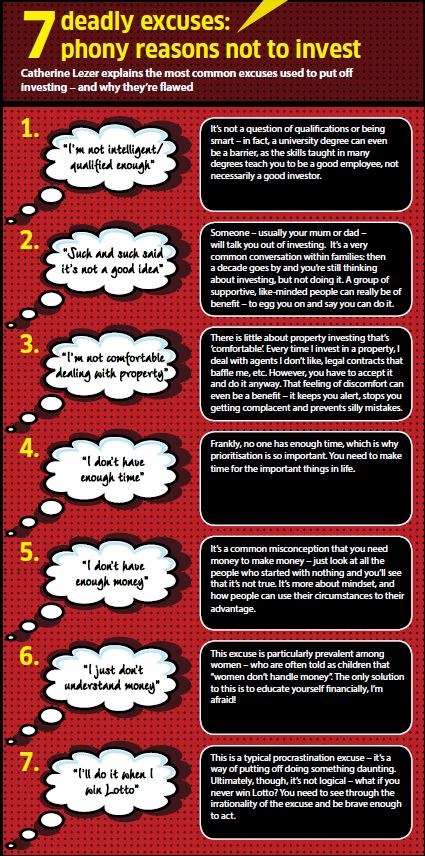 7 Deadly Excuses: Phony Reasons not to Invest