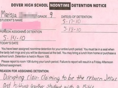 Far Out Friday: Bizarre detention reasons