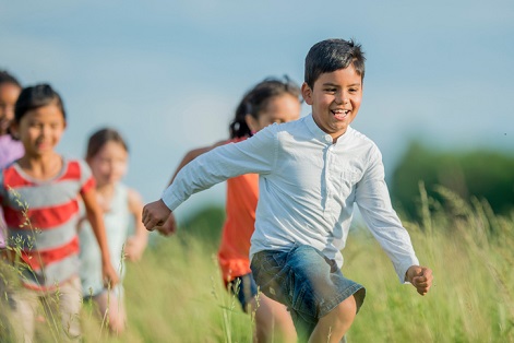 happy indian kids